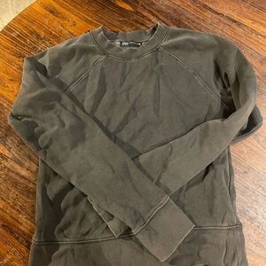 Zara Men's Charcoal Crewneck Sweater